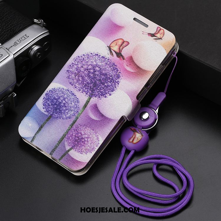 Huawei Y6 2018 Hoesje Mobiele Telefoon Zacht Bescherming Hanger Leren Etui Sale