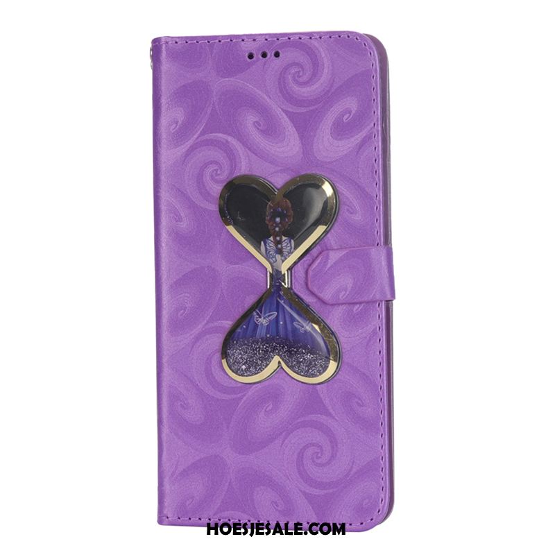 Huawei Y6 2018 Hoesje Reliëf Wit Portemonnee Anti-fall All Inclusive Sale