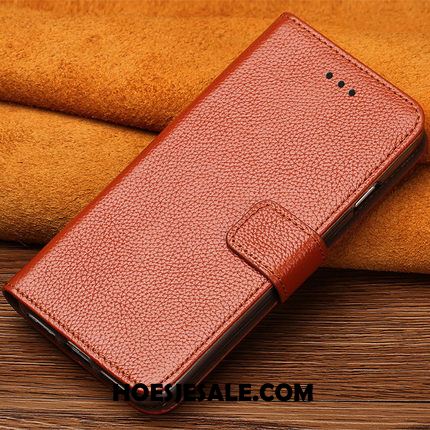 Huawei Y6 2018 Hoesje Trendy Merk Leren Etui Hoes Anti-fall Goud Kopen