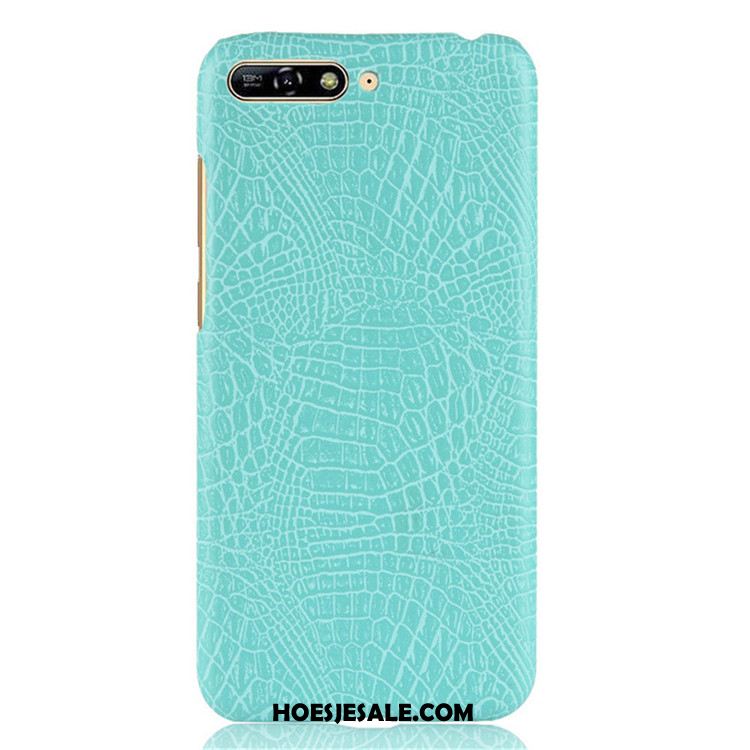 Huawei Y6 2018 Hoesje Vintage Mobiele Telefoon Hoes Krokodillenleer Anti-fall Kopen