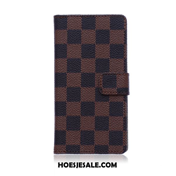 Huawei Y6 2018 Hoesje Wit Hoes Portemonnee Mobiele Telefoon Geruit Sale