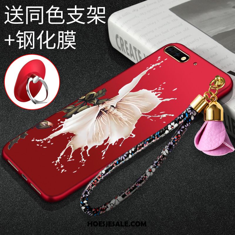 Huawei Y6 2018 Hoesje Wit Tempereren Hoes Mobiele Telefoon Bescherming Korting