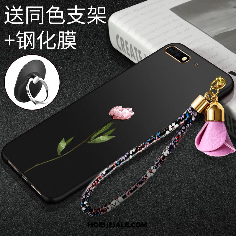 Huawei Y6 2018 Hoesje Wit Tempereren Hoes Mobiele Telefoon Bescherming Korting