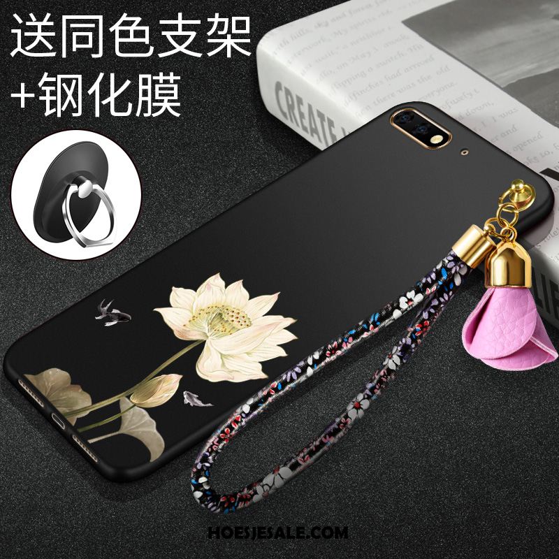 Huawei Y6 2018 Hoesje Wit Tempereren Hoes Mobiele Telefoon Bescherming Korting