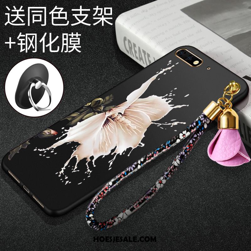 Huawei Y6 2018 Hoesje Wit Tempereren Hoes Mobiele Telefoon Bescherming Korting