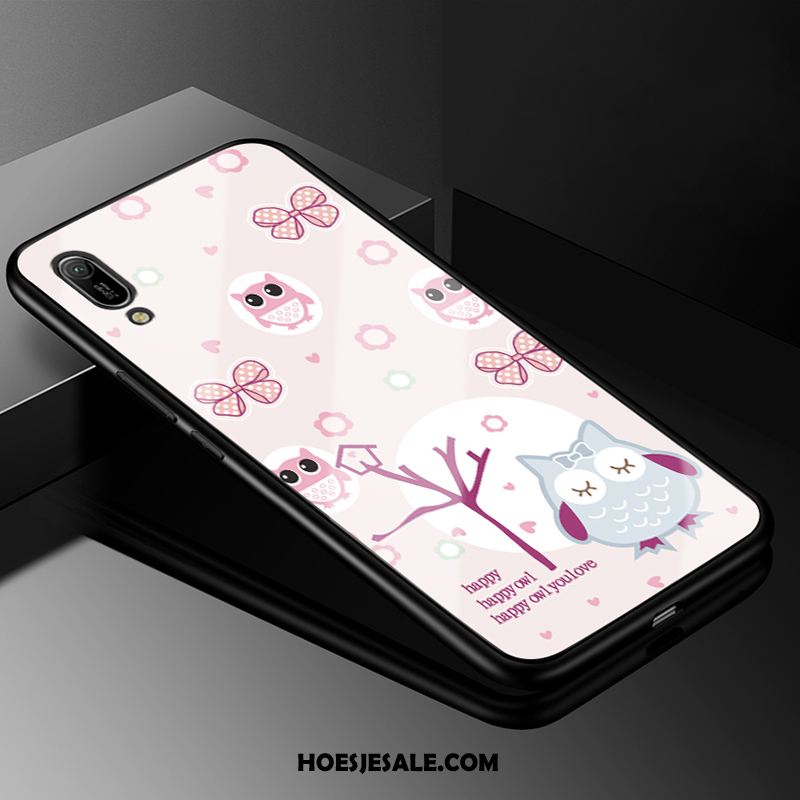 Huawei Y6 2019 Hoesje Anti-fall Spotprent Hard Siliconen Zacht Sale