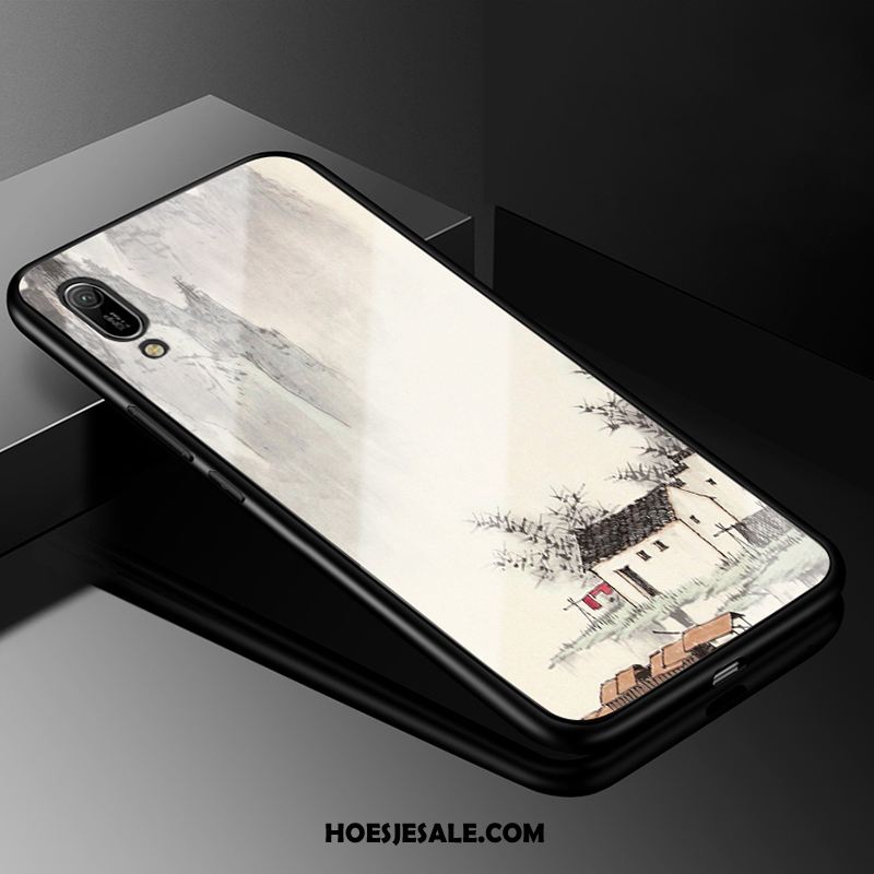 Huawei Y6 2019 Hoesje Anti-fall Spotprent Hard Siliconen Zacht Sale