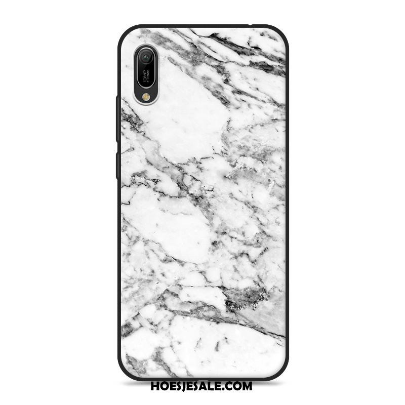 Huawei Y6 2019 Hoesje Bescherming All Inclusive Hoes Houtnerf Siliconen Sale