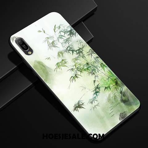 Huawei Y6 2019 Hoesje Bescherming Groen Anti-fall Scheppend Hoes Korting