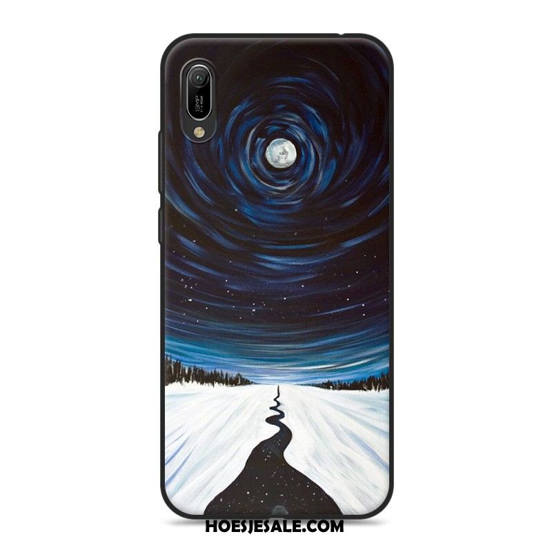 Huawei Y6 2019 Hoesje Grijs Hanger Hoes Mobiele Telefoon Zacht Sale