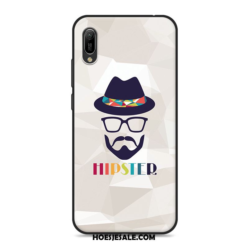 Huawei Y6 2019 Hoesje Grijs Hanger Hoes Mobiele Telefoon Zacht Sale