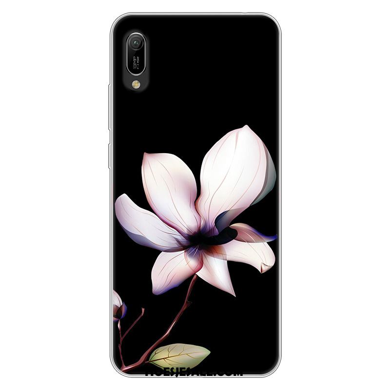 Huawei Y6 2019 Hoesje Mobiele Telefoon Hoes Spotprent Roze Zacht Winkel