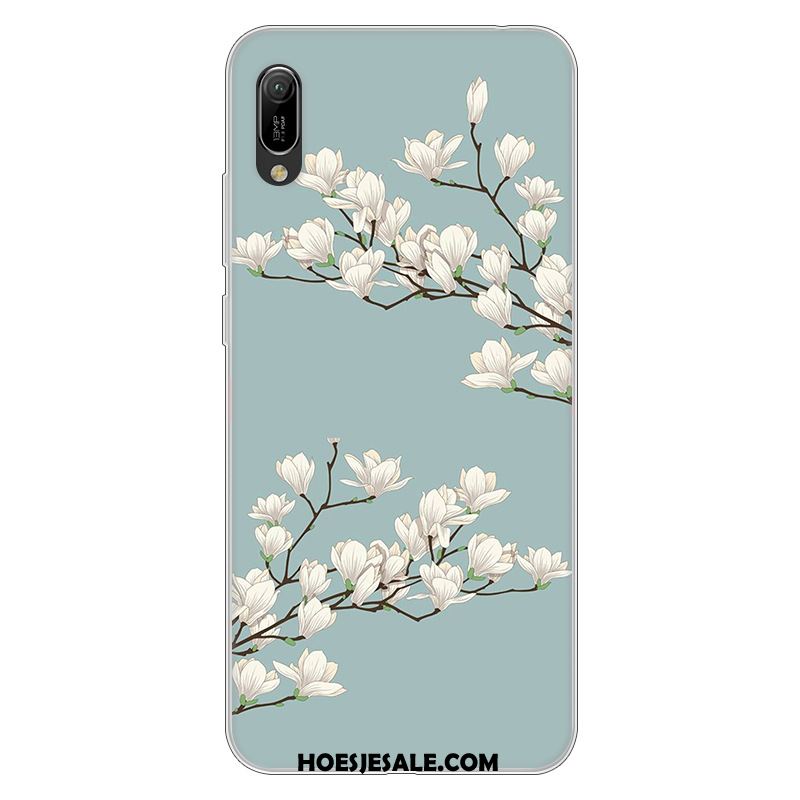 Huawei Y6 2019 Hoesje Mobiele Telefoon Hoes Spotprent Roze Zacht Winkel