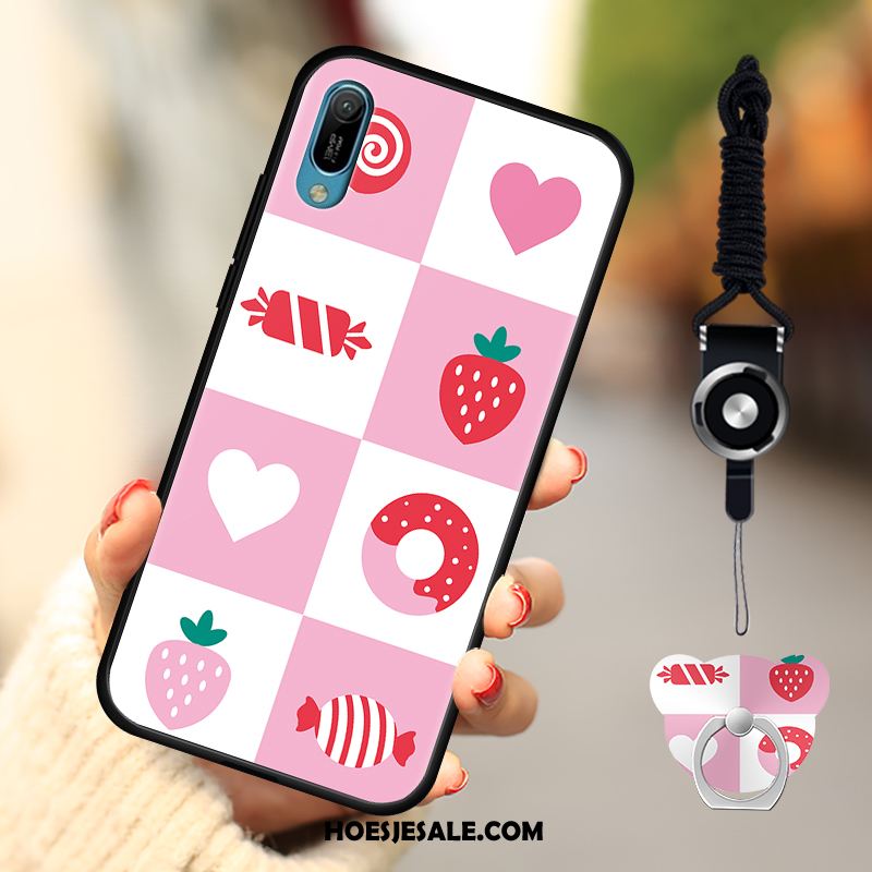 Huawei Y6 2019 Hoesje Mode Spotprent Zacht Mobiele Telefoon Bescherming Goedkoop