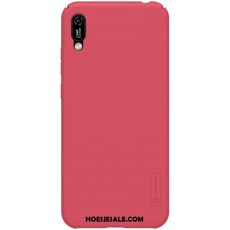 Huawei Y6 2019 Hoesje Schrobben Rood Bescherming Anti-fall Hoes Online