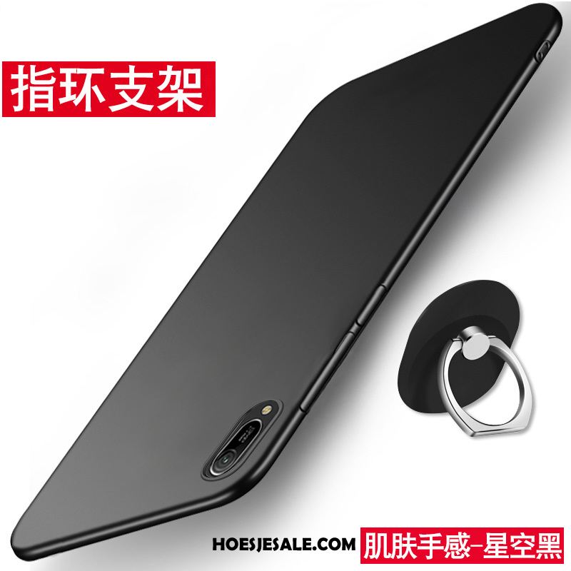 Huawei Y6 2019 Hoesje Schrobben Siliconen Mobiele Telefoon Anti-fall Hoes Winkel