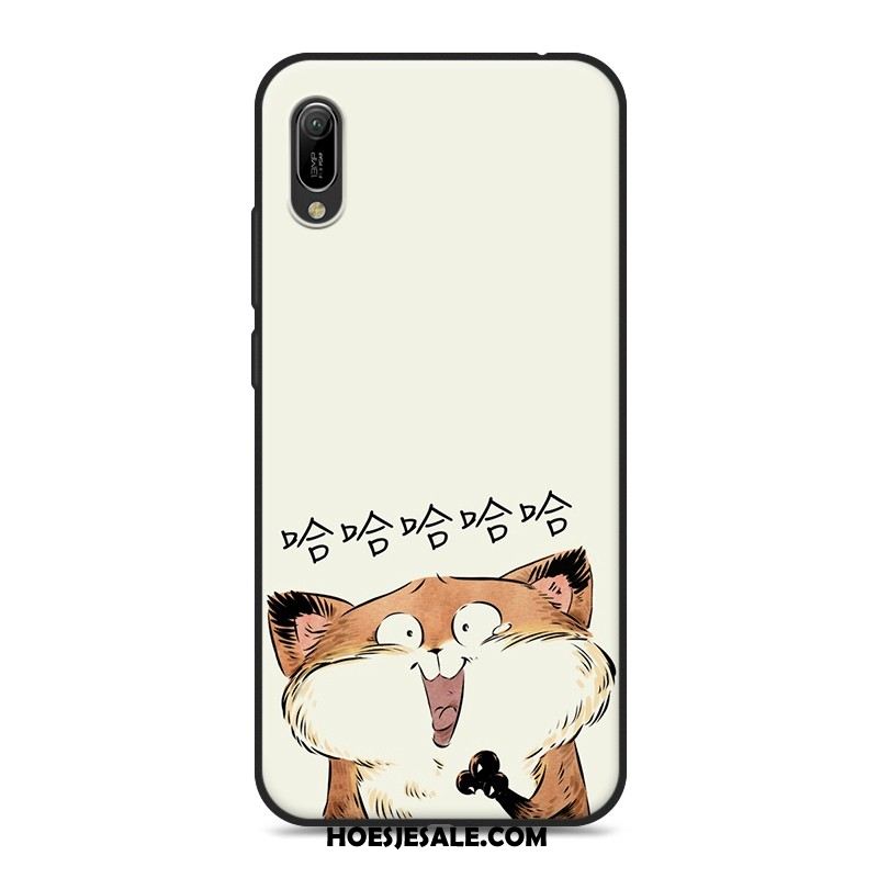 Huawei Y6 2019 Hoesje Zacht Siliconen Mobiele Telefoon Hoes Spotprent