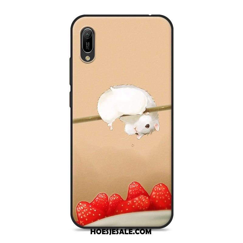 Huawei Y6 2019 Hoesje Zacht Siliconen Mobiele Telefoon Hoes Spotprent