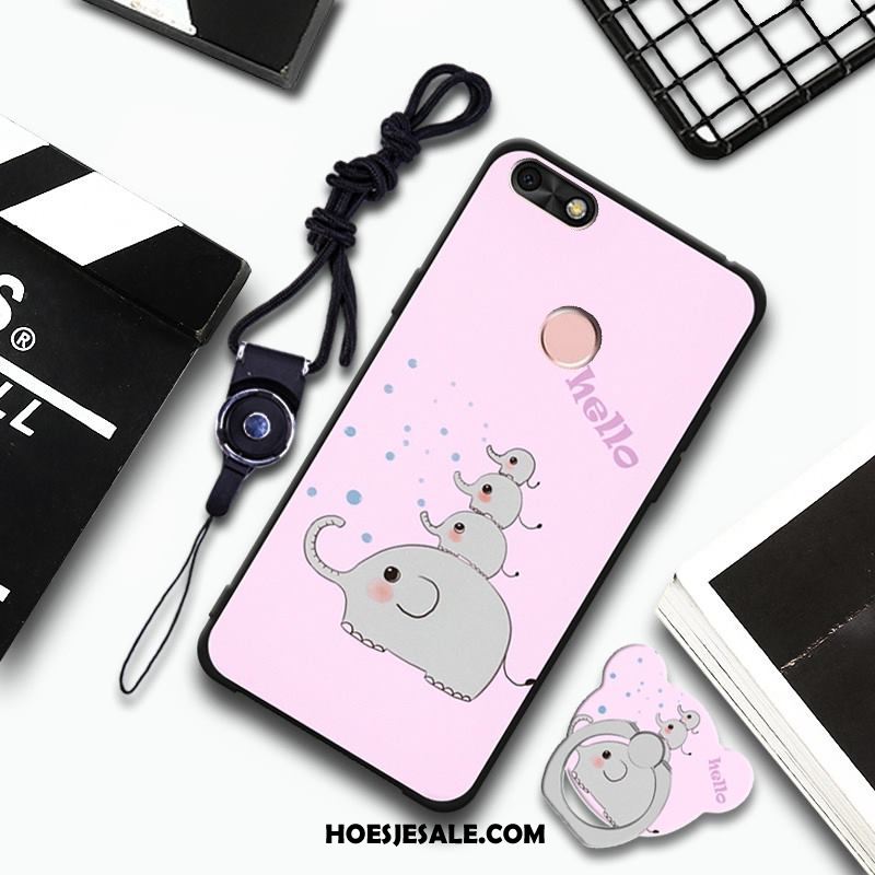 Huawei Y6 Pro 2017 Hoesje Bescherming Anti-fall Hoes Siliconen Leer Korting