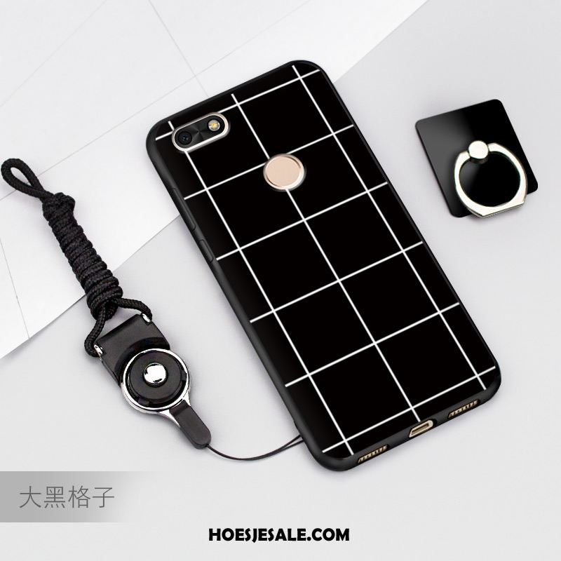 Huawei Y6 Pro 2017 Hoesje Blauw Spotprent Mobiele Telefoon Bescherming Goedkoop