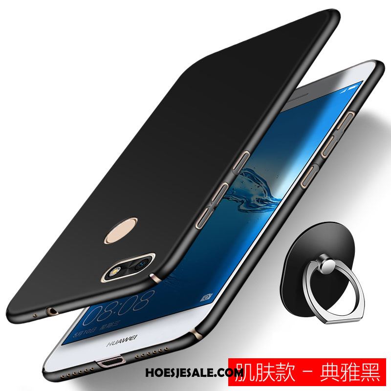Huawei Y6 Pro 2017 Hoesje Hard Ondersteuning Skärmskydd Eenvoudige Goud Goedkoop