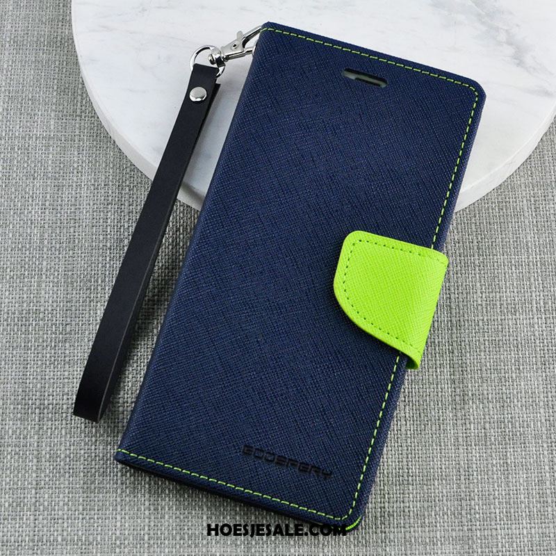 Huawei Y6 Pro 2017 Hoesje Leren Etui All Inclusive Purper Nieuw Folio Online