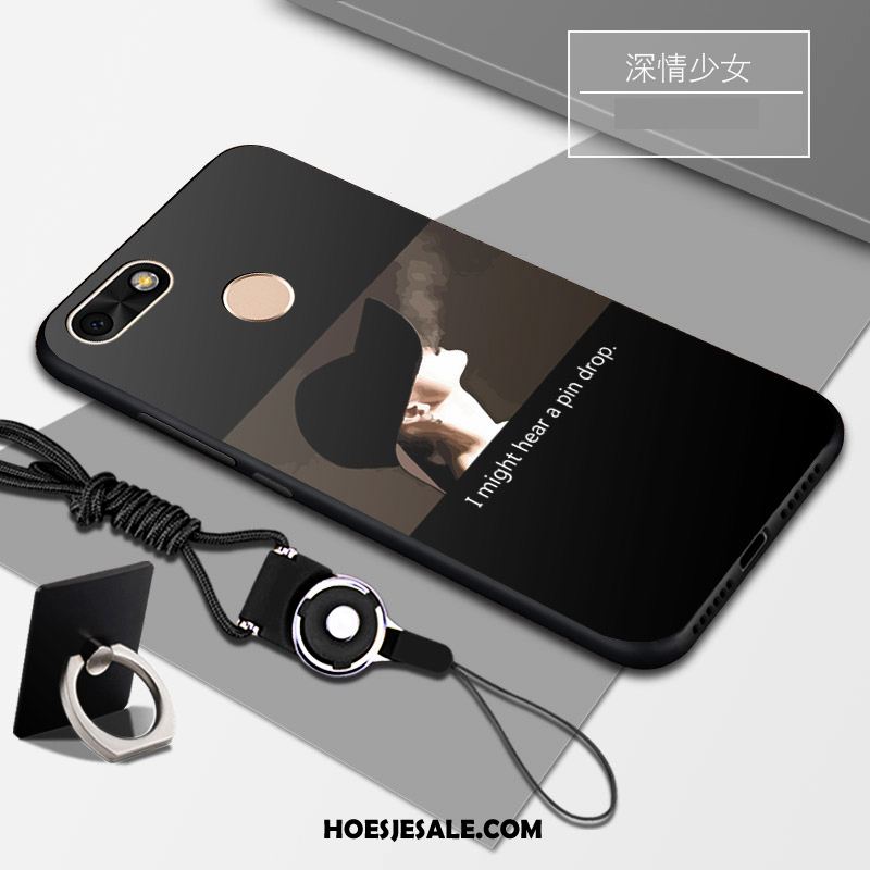 Huawei Y6 Pro 2017 Hoesje Ondersteuning Mobiele Telefoon Persoonlijk Zwart Zacht Online