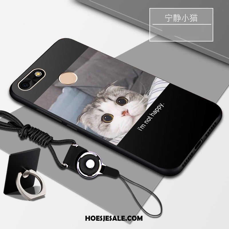 Huawei Y6 Pro 2017 Hoesje Ondersteuning Mobiele Telefoon Persoonlijk Zwart Zacht Online