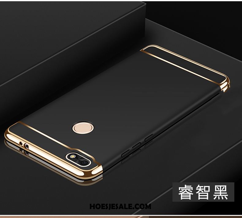 Huawei Y6 Pro 2017 Hoesje Schrobben Nieuw Hard Goud All Inclusive Kopen