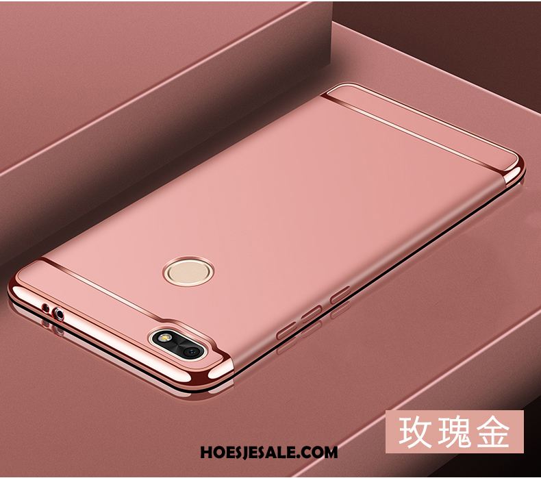 Huawei Y6 Pro 2017 Hoesje Schrobben Nieuw Hard Goud All Inclusive Kopen