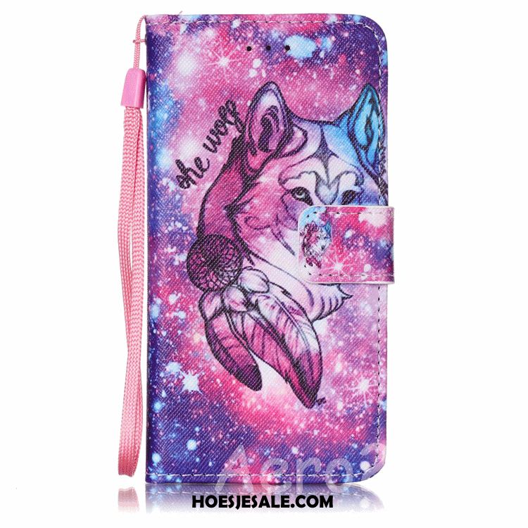 Huawei Y7 2018 Hoesje All Inclusive Clamshell Wit Leren Etui Zacht Sale