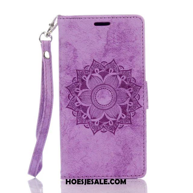 Huawei Y7 2018 Hoesje Bloemen Bescherming Anti-fall Folio Hoes Online