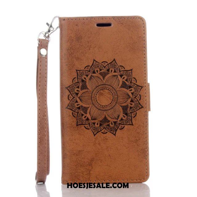 Huawei Y7 2018 Hoesje Bloemen Bescherming Anti-fall Folio Hoes Online