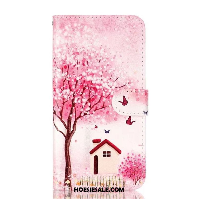 Huawei Y7 2018 Hoesje Folio Bescherming Hoes Leren Etui Anti-fall Korting