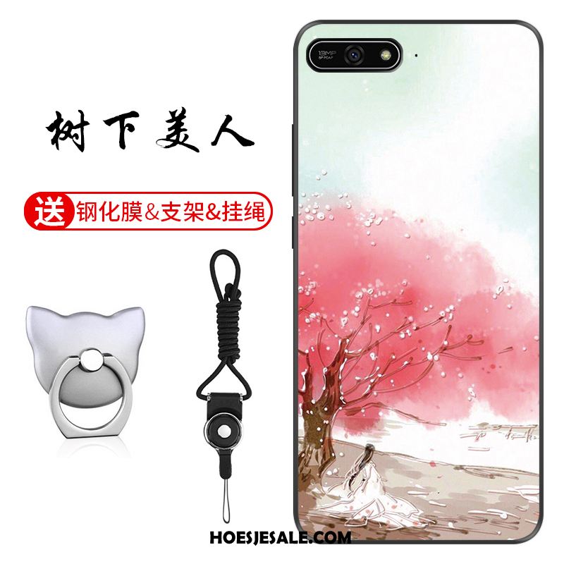 Huawei Y7 2018 Hoesje Groen Anti-fall Patroon Pas Hoes Kopen