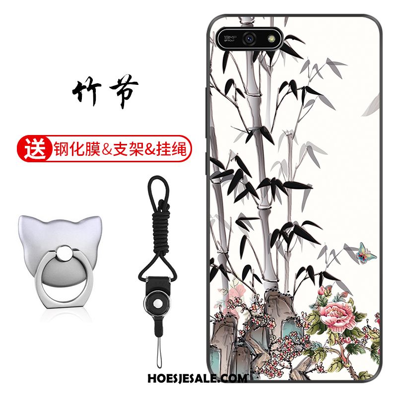 Huawei Y7 2018 Hoesje Groen Anti-fall Patroon Pas Hoes Kopen