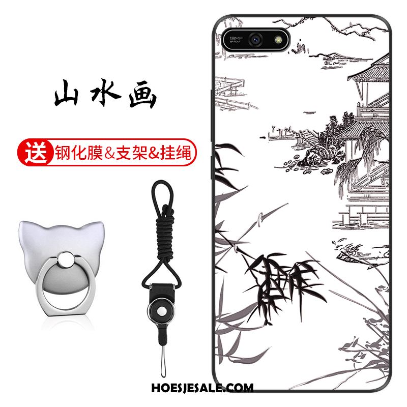 Huawei Y7 2018 Hoesje Groen Anti-fall Patroon Pas Hoes Kopen