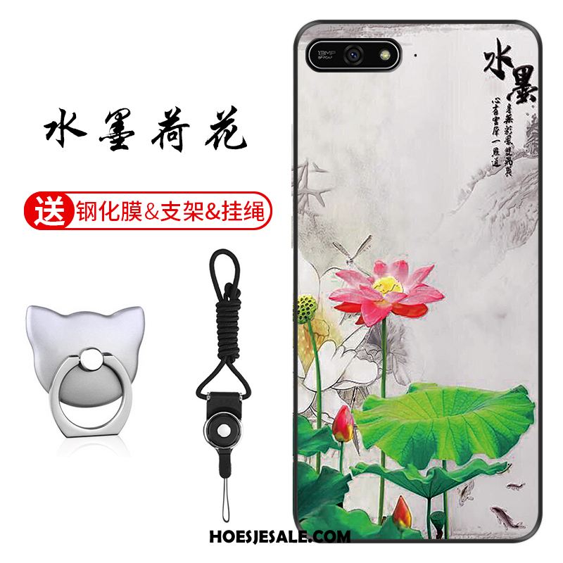 Huawei Y7 2018 Hoesje Groen Anti-fall Patroon Pas Hoes Kopen