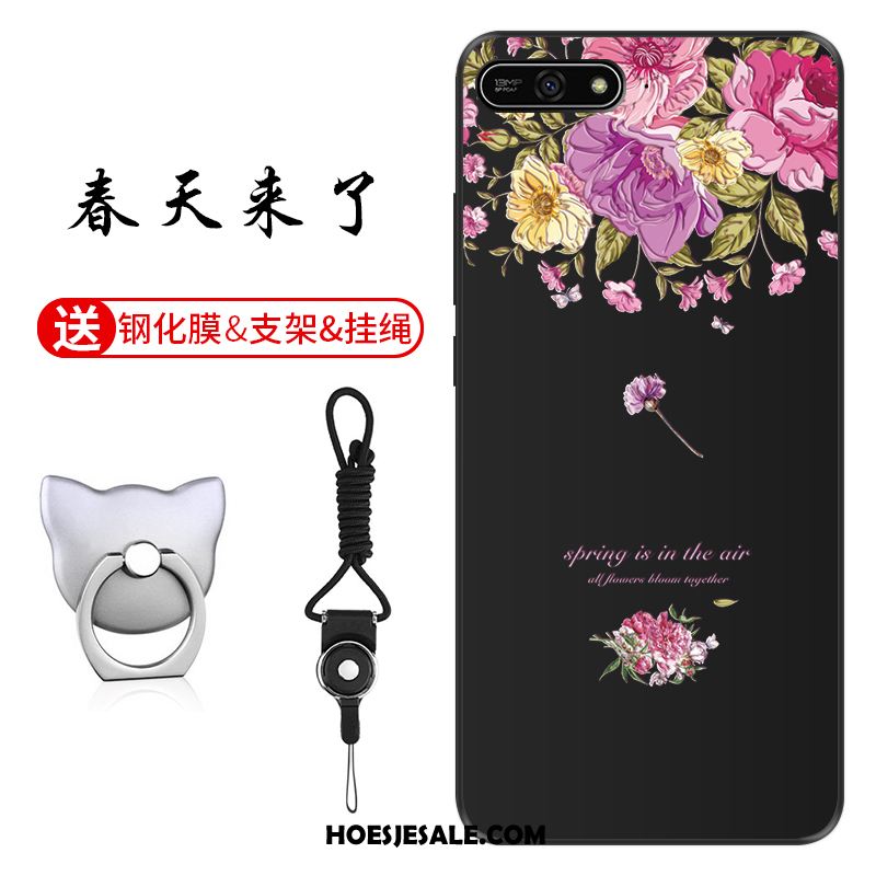 Huawei Y7 2018 Hoesje Groen Anti-fall Patroon Pas Hoes Kopen