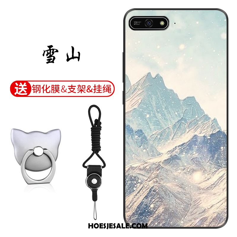 Huawei Y7 2018 Hoesje Groen Anti-fall Patroon Pas Hoes Kopen