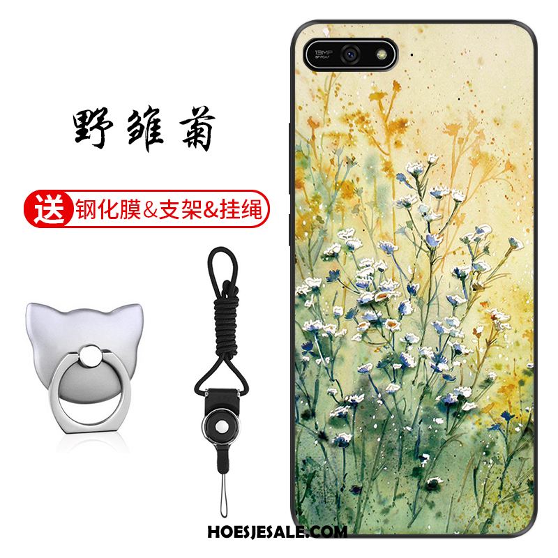 Huawei Y7 2018 Hoesje Groen Anti-fall Patroon Pas Hoes Kopen