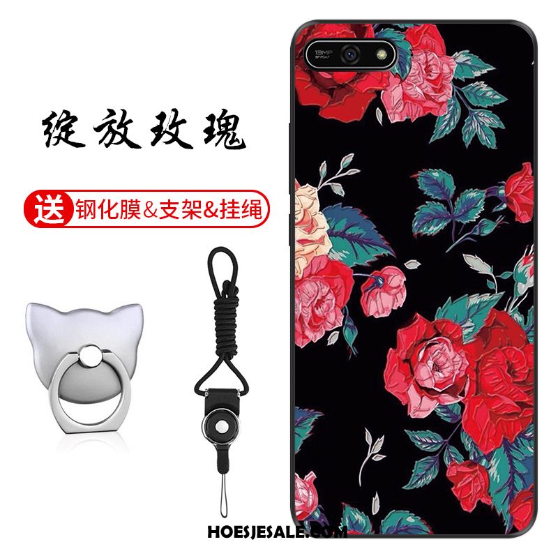 Huawei Y7 2018 Hoesje Groen Anti-fall Patroon Pas Hoes Kopen