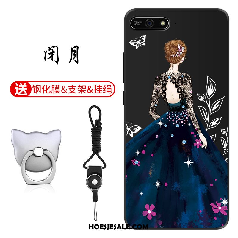 Huawei Y7 2018 Hoesje Groen Anti-fall Patroon Pas Hoes Kopen