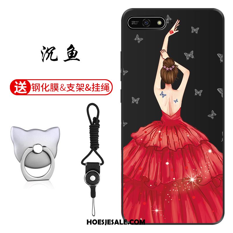 Huawei Y7 2018 Hoesje Groen Anti-fall Patroon Pas Hoes Kopen