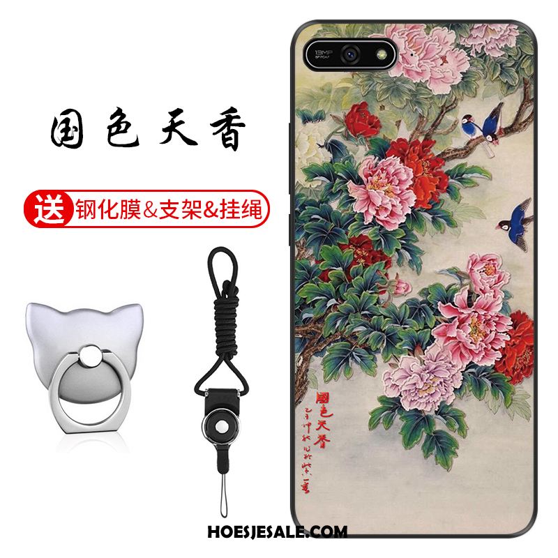 Huawei Y7 2018 Hoesje Groen Anti-fall Patroon Pas Hoes Kopen