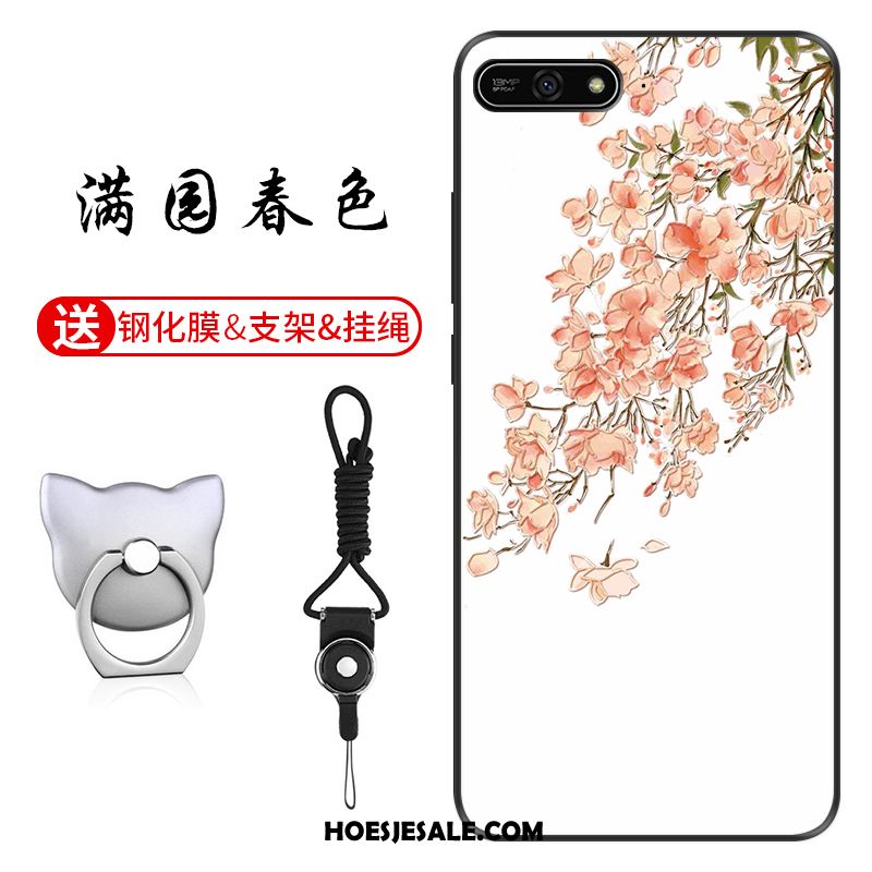 Huawei Y7 2018 Hoesje Groen Anti-fall Patroon Pas Hoes Kopen