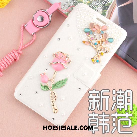 Huawei Y7 2018 Hoesje Mobiele Telefoon Met Strass Anti-fall Leren Etui Folio Goedkoop