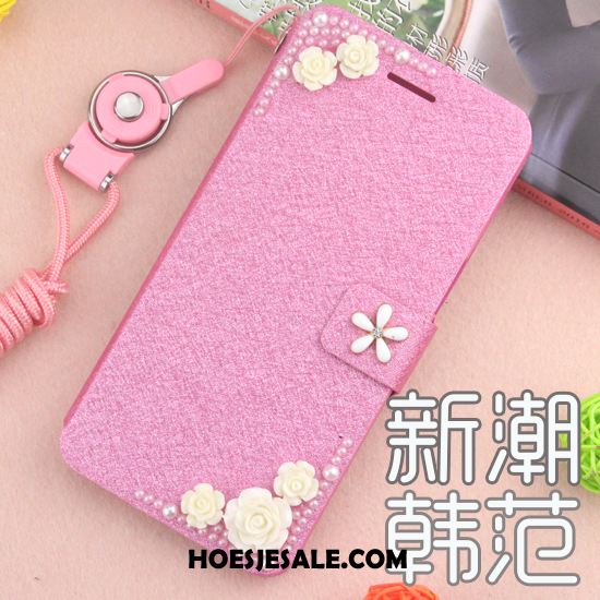 Huawei Y7 2018 Hoesje Mobiele Telefoon Met Strass Anti-fall Leren Etui Folio Goedkoop