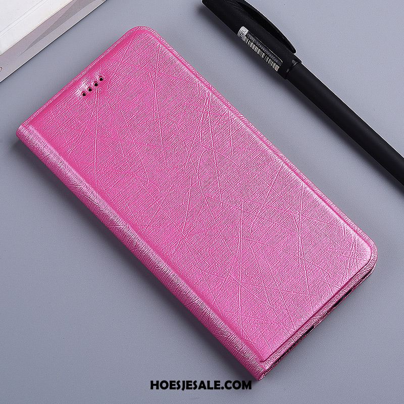 Huawei Y7 2018 Hoesje Mobiele Telefoon Siliconen Zijde Hoes Leren Etui