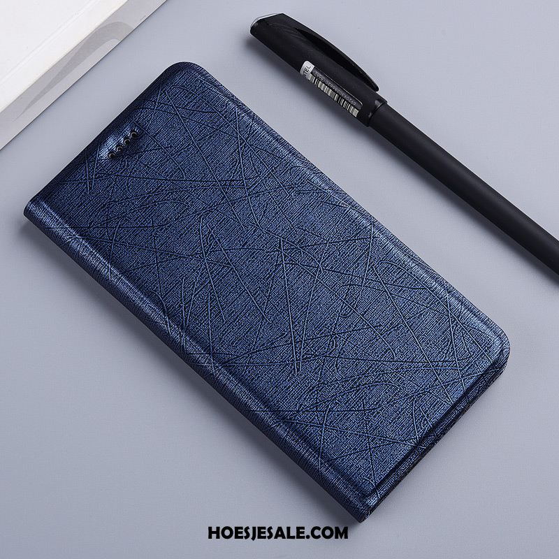 Huawei Y7 2018 Hoesje Mobiele Telefoon Siliconen Zijde Hoes Leren Etui